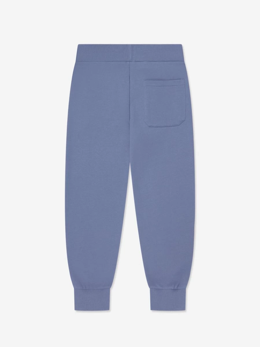 Balmain Boys' Blue Logo Joggers - Premium Cotton Athletic Pants for Kids