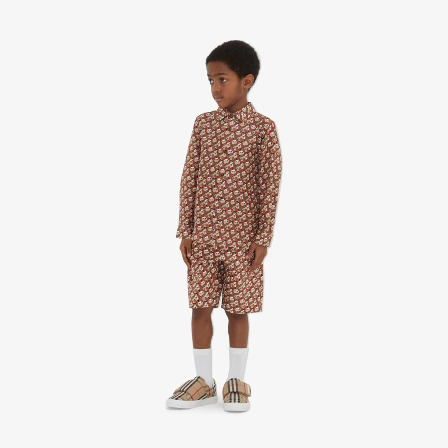 Burberry Kids Teen Beige Owen Shirt for Boys