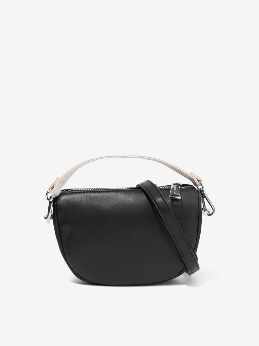 MSGM Black Eco-Leather Shoulder Bag for Girls - Stylish & Sustainable