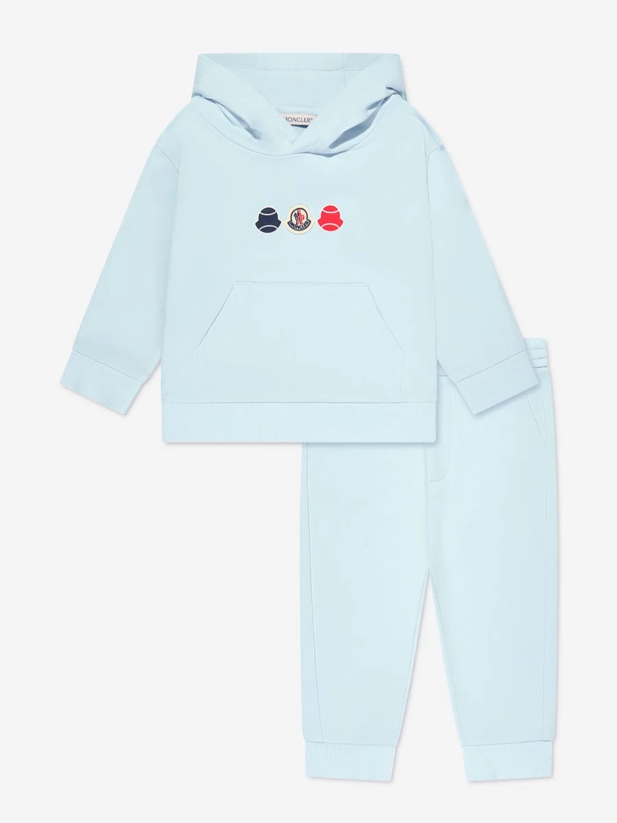 Moncler Enfant Baby Boys Blue Logo Tracksuit - Stylish & Comfortable Outfit