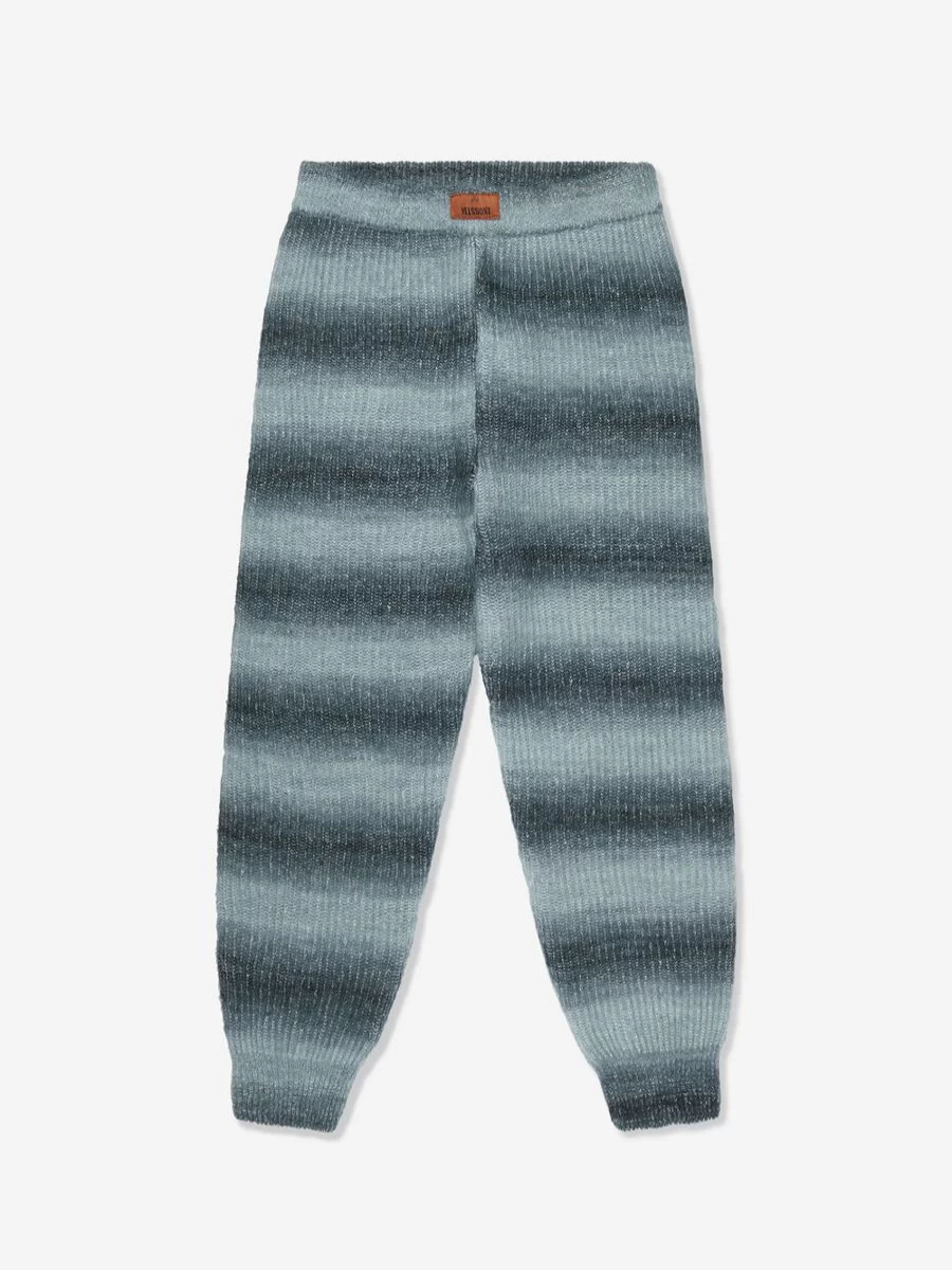 Missoni Boys Grey Knitted Trousers for Kids