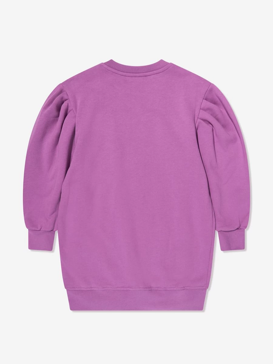 MSGM Teen Girls Purple Logo Sweater Dress