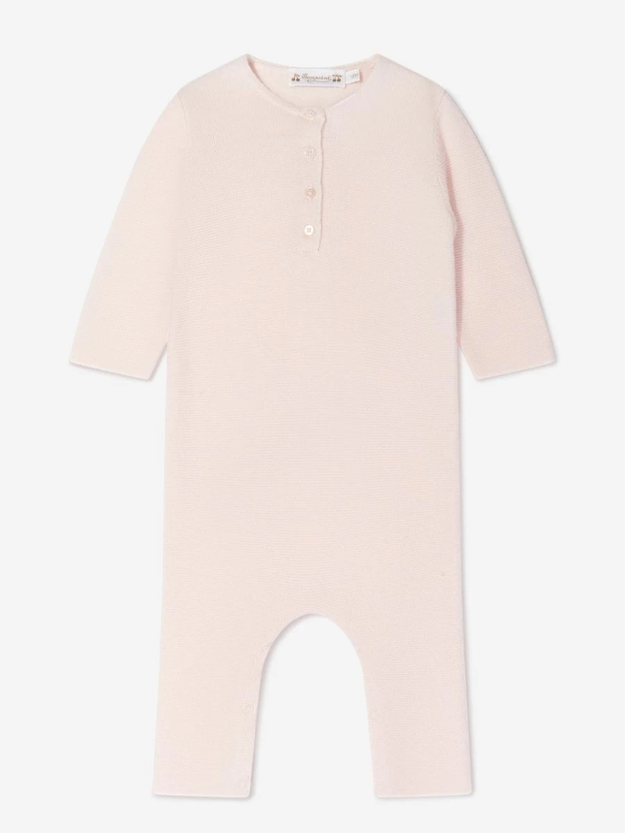 Bonpoint Baby Girls Cashmere Romper - Luxurious Soft Jumpsuit for Toddlers by Childsplay Clothing