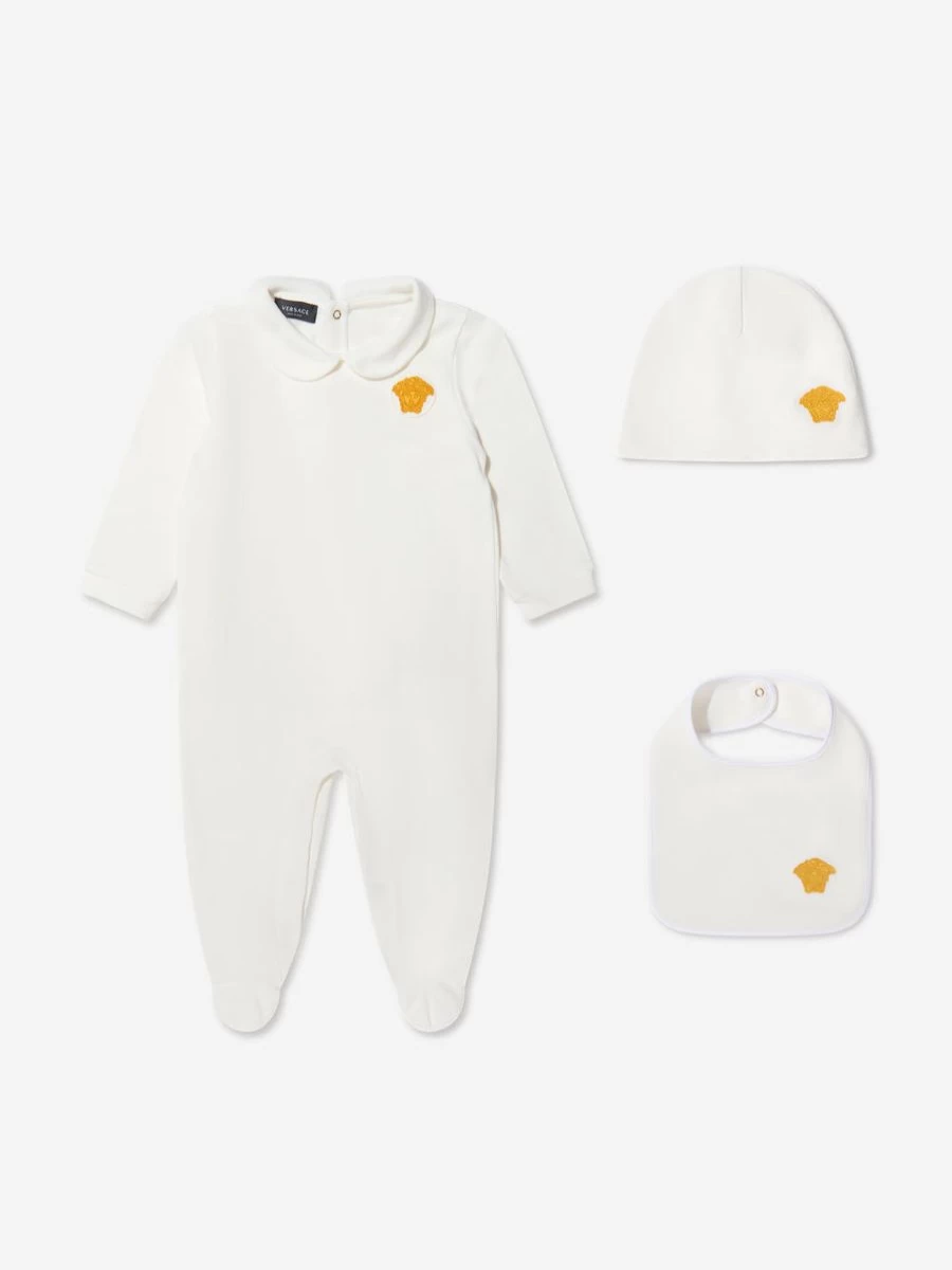 Versace Boys 3-Piece Babygrow Gift Set | Premium Baby Clothing