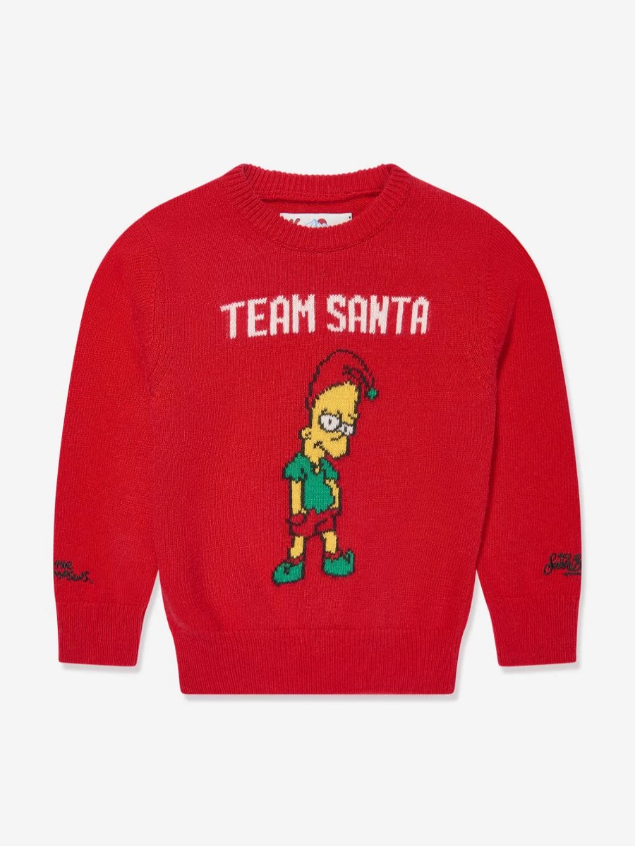 MC2 Saint Barth Boys' Christmas Team Santa Red Jumper