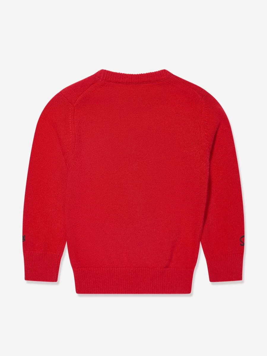 MC2 Saint Barth Boys' Christmas Team Santa Red Jumper