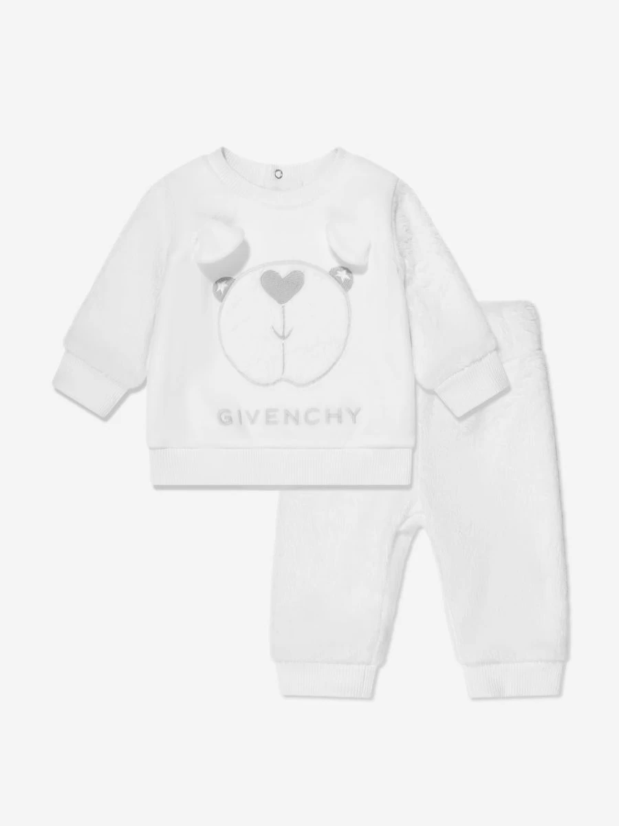 Givenchy Baby White Tracksuit Gift Set for Newborns & Infants