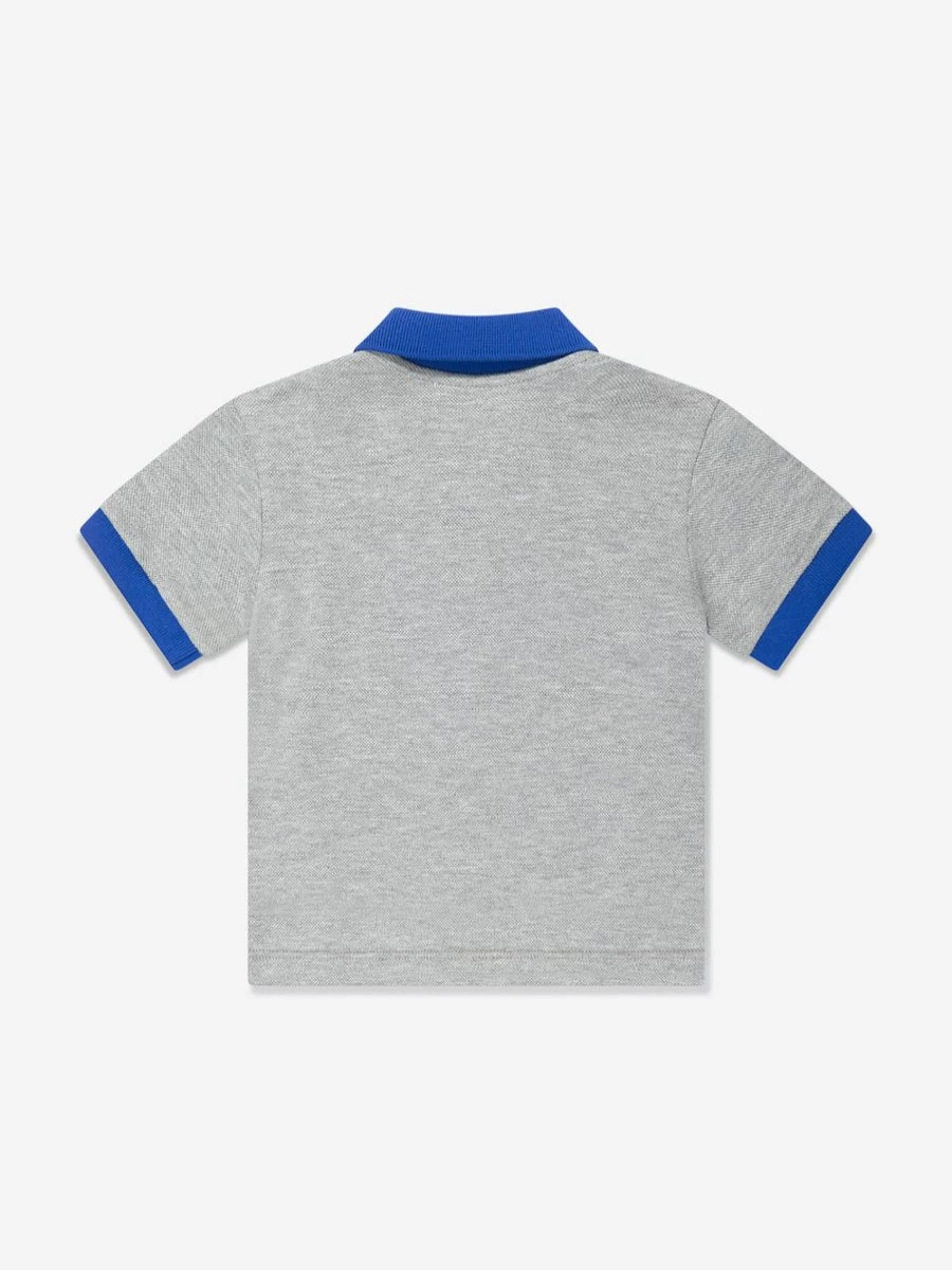 Versace Baby Boys Grey Logo Polo Shirt for Toddlers