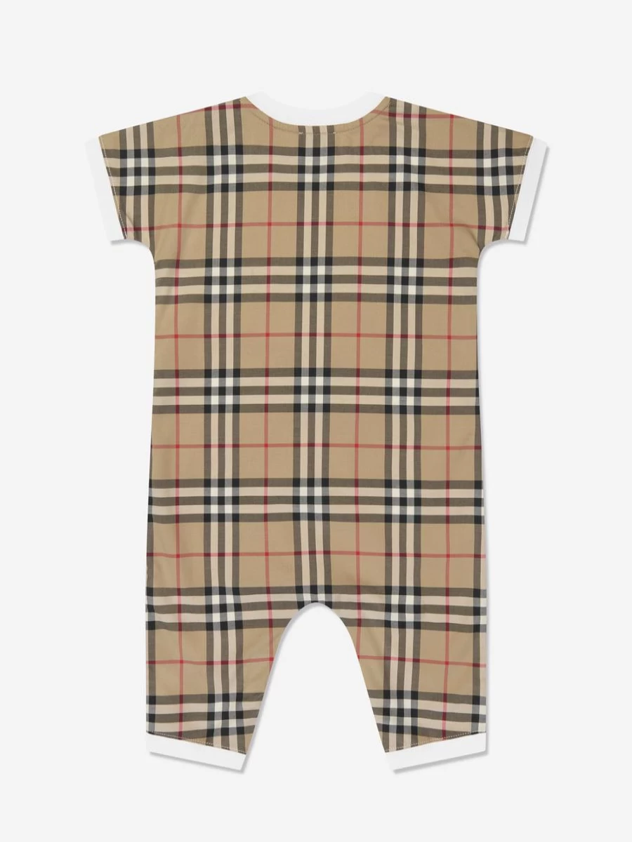 Burberry Kids Baby Lennox White Romper Set for Infants
