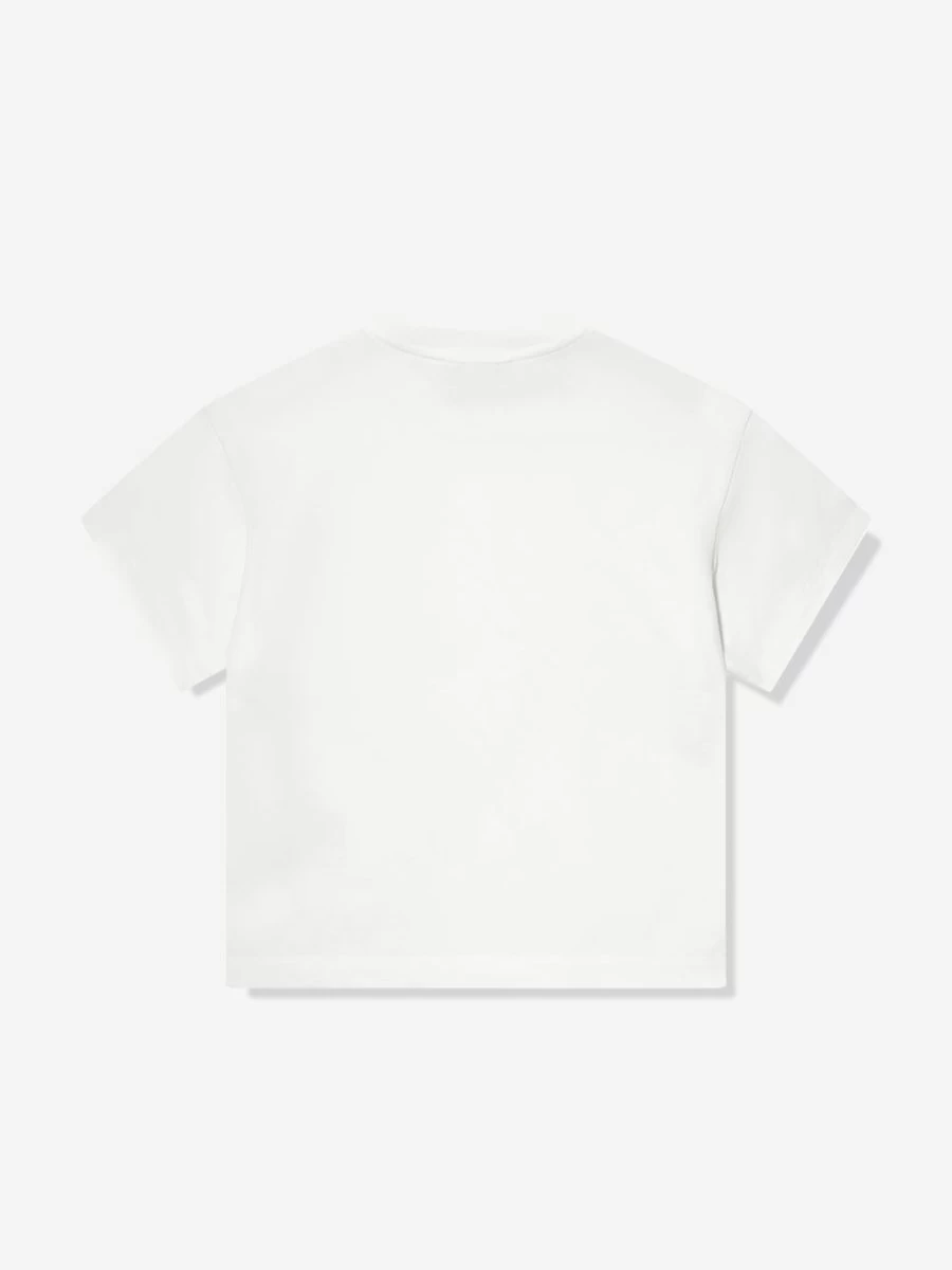 Fendi Kids Boys White Pocket T-Shirt | Classic Cotton Tee for Boys