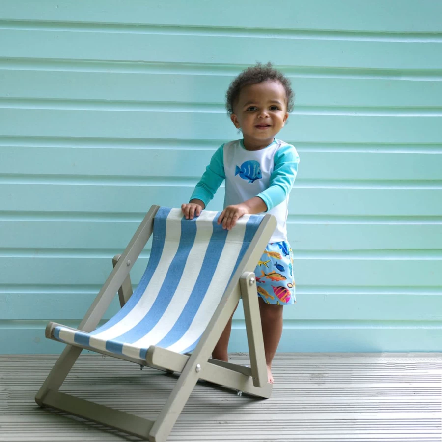 Rachel Riley Boys' Colorful Tropical Fish Print Swim Shorts for Baby & Toddler