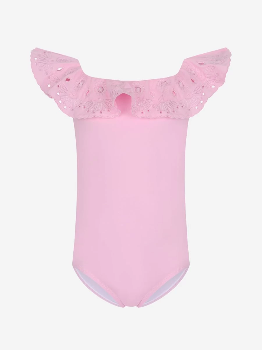 "Nessi Byrd Teen Girls Embroidered Swimsuit - Stylish & Comfortable Swimwear for Teens"
