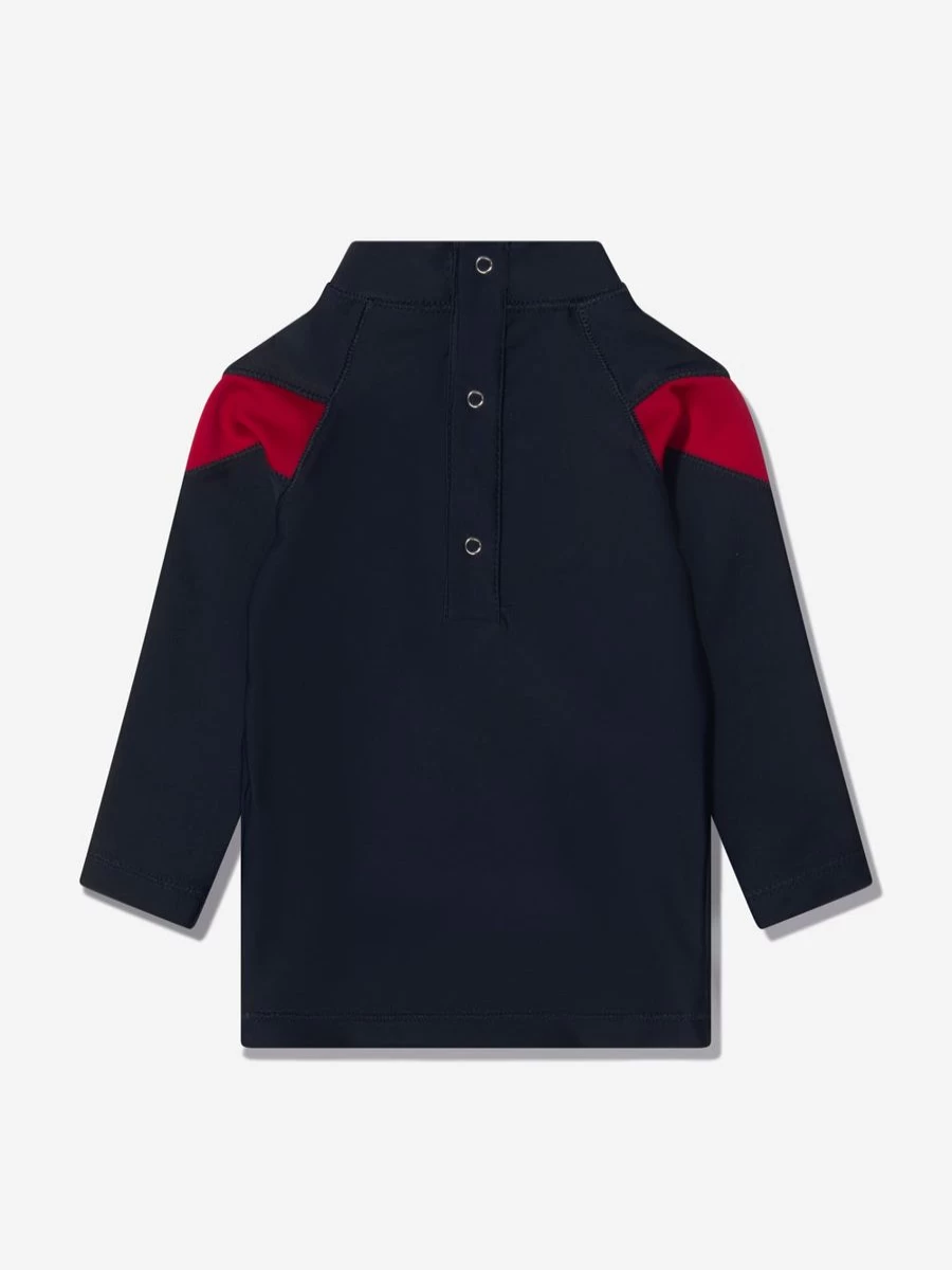 BOSS Baby Boys UV Protection Swim Shirt - Navy Blue Rash Guard for Toddlers
