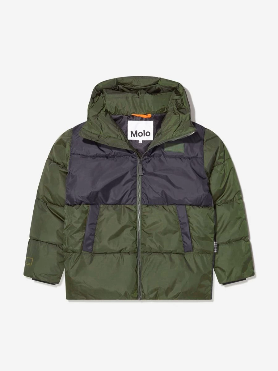Molo Boys' Winter Hooded Puffer Jacket - Warm Insulated Coat for Kids | Childsplay Clothing