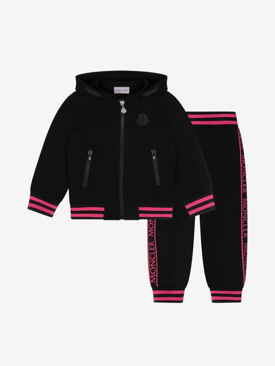 Moncler Enfant Girls Cotton Tracksuit - Comfortable Kids Loungewear Set
