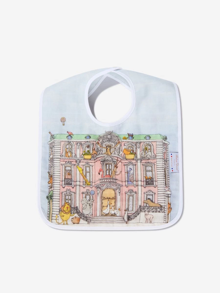 Atelier Choux Premium Baby Bib - Large Soft Absorbent Feeding Bib for Infants