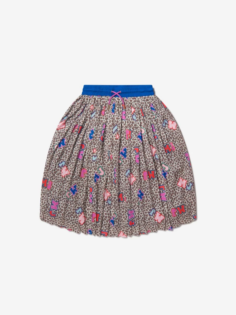 Marc Jacobs Girls Cheetah Print Pleated Skirt - Kids Animal Print Skirt by Marc Jacobs Childsplay