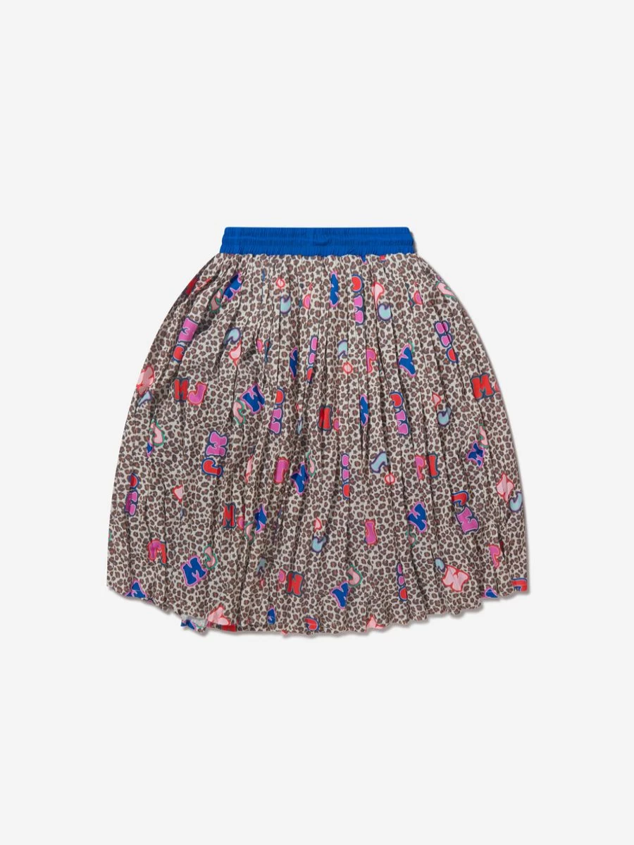 Marc Jacobs Girls Cheetah Print Pleated Skirt - Kids Animal Print Skirt by Marc Jacobs Childsplay