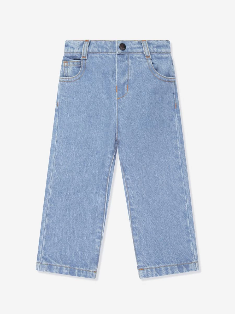Fendi Kids Baby Boys Blue Denim Jeans - Stylish & Comfortable Toddler Pants