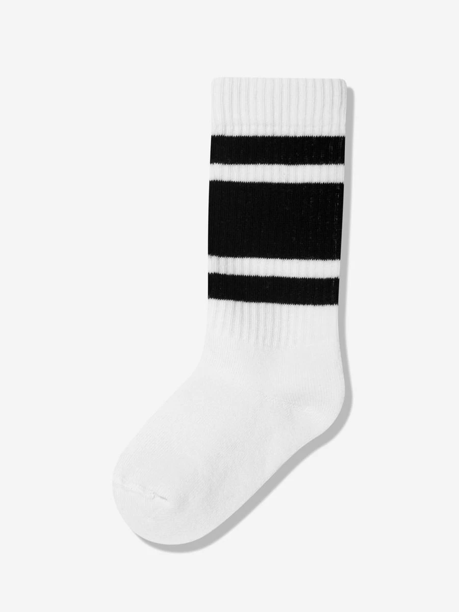 Dolce & Gabbana Kids Boys White Logo Socks