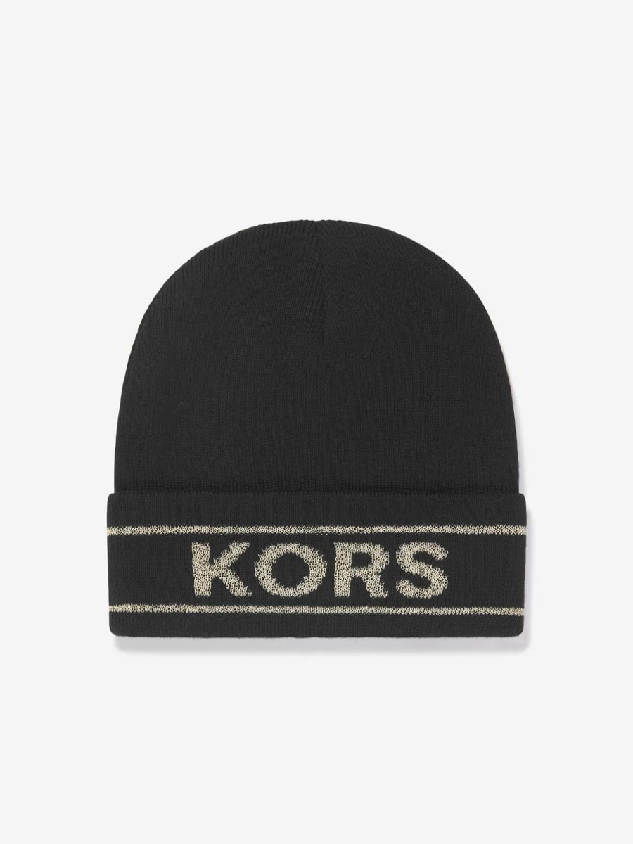 Michael Kors Teen Girls Knitted Beanie - Winter Pull-On Hat for Teens