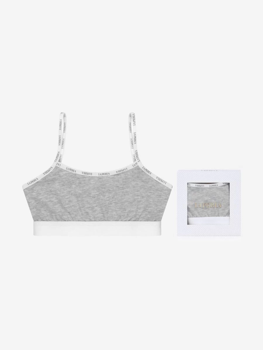 La Perla Girls Cotton Bralette - Comfortable & Soft Underwear for Teens