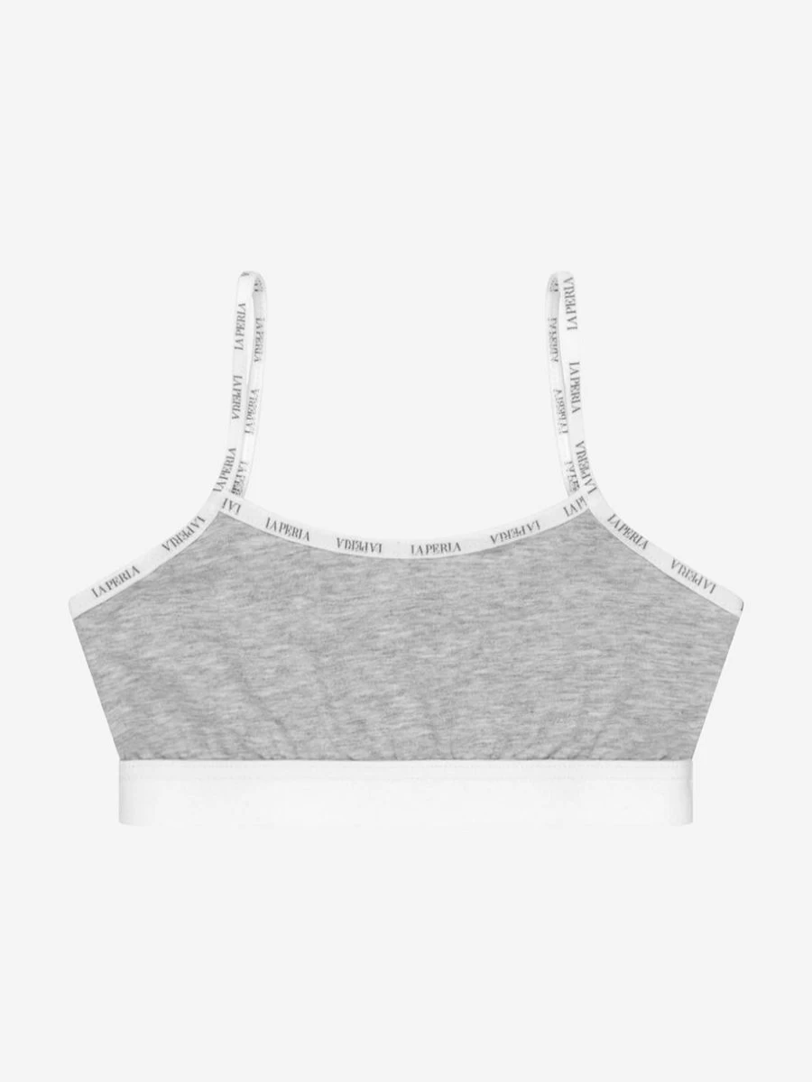 La Perla Girls Cotton Bralette - Comfortable & Soft Underwear for Teens