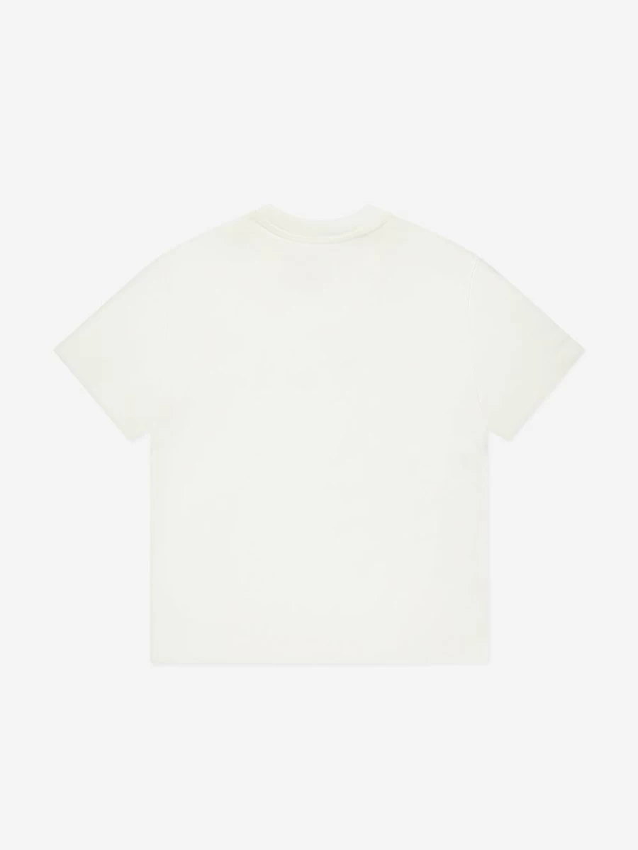 Off-White Teen Boys' Big Bookish Graphic White T-Shirt