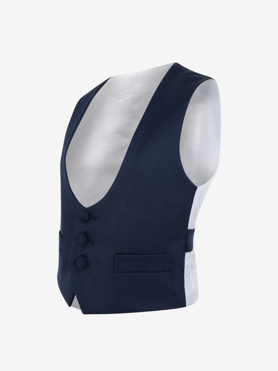 "Stefano Ricci Boys' Premium Wool Waistcoat for Formal Wear"