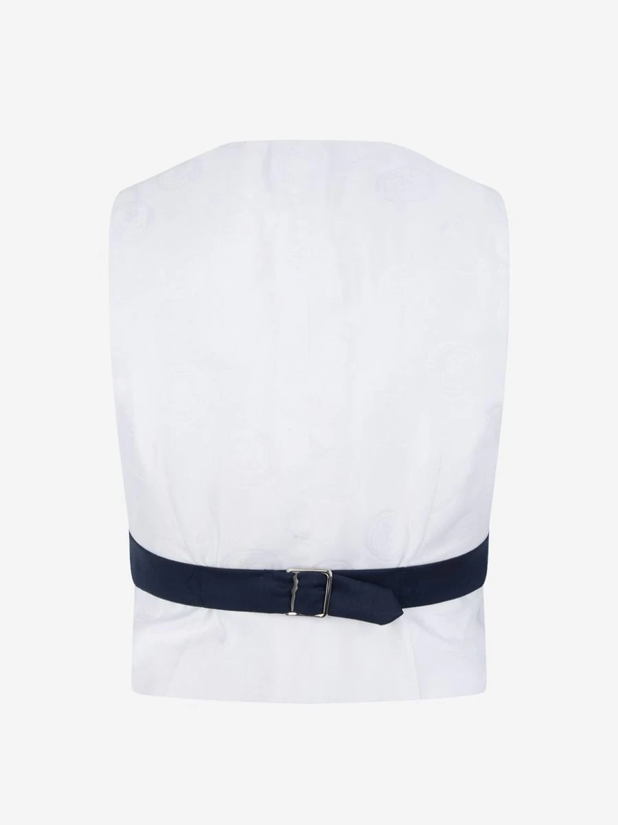 "Stefano Ricci Boys' Premium Wool Waistcoat for Formal Wear"