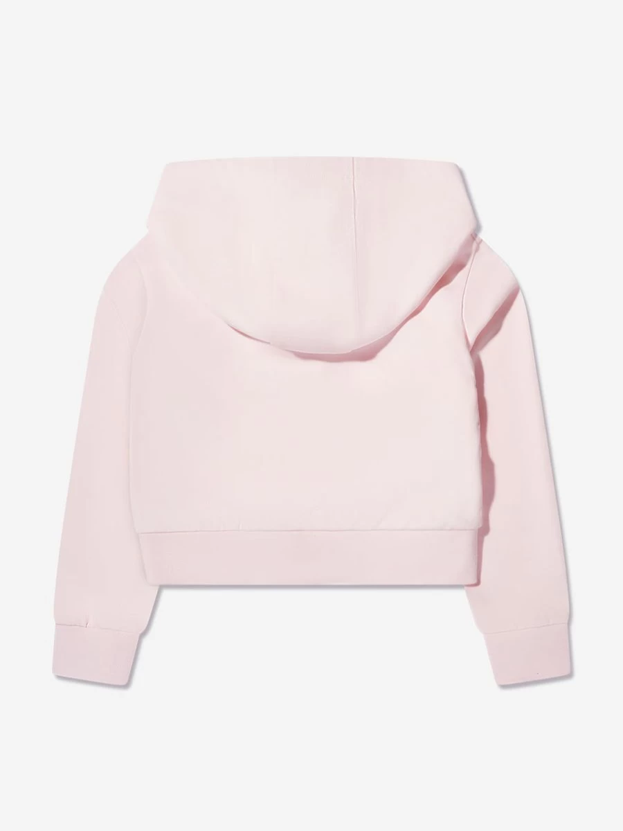 Moncler Enfant Girls Pink Logo Hoodie for Kids - Stylish & Comfortable Pullover