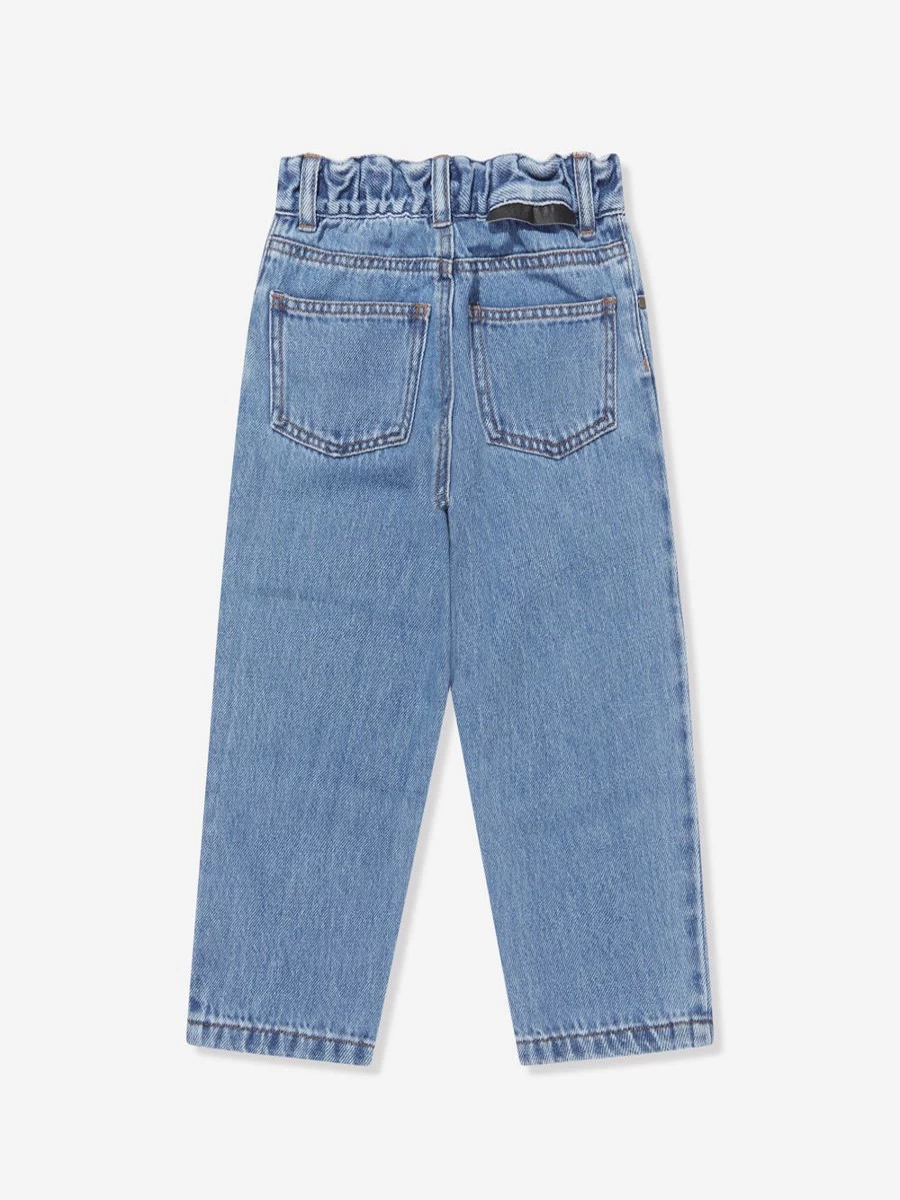 Stella McCartney Kids Boys Blue Monster Print Denim Jeans