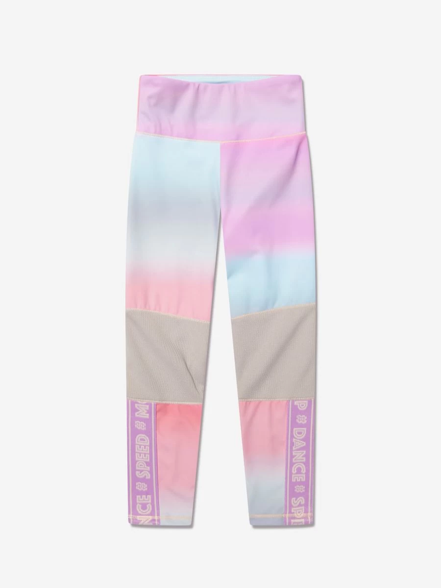 Molo Girls Striped Olympia Sports Leggings - Colorful Athletic Leggings for Active Kids