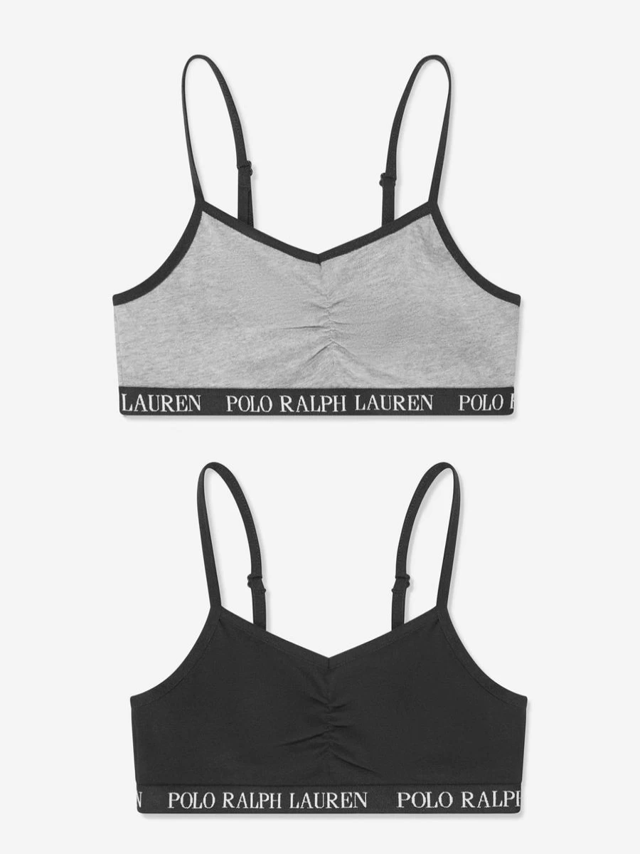 Ralph Lauren Kids Girls 2-Pack Bralette Set for Comfort and Style