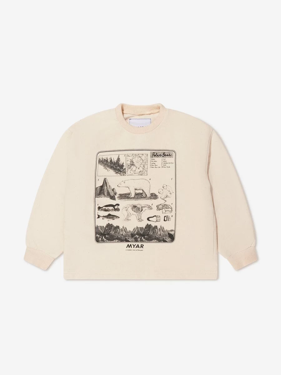 Myar Girls' Graphic Print Sweatshirt - Cute & Comfortable Hoodie for Kids