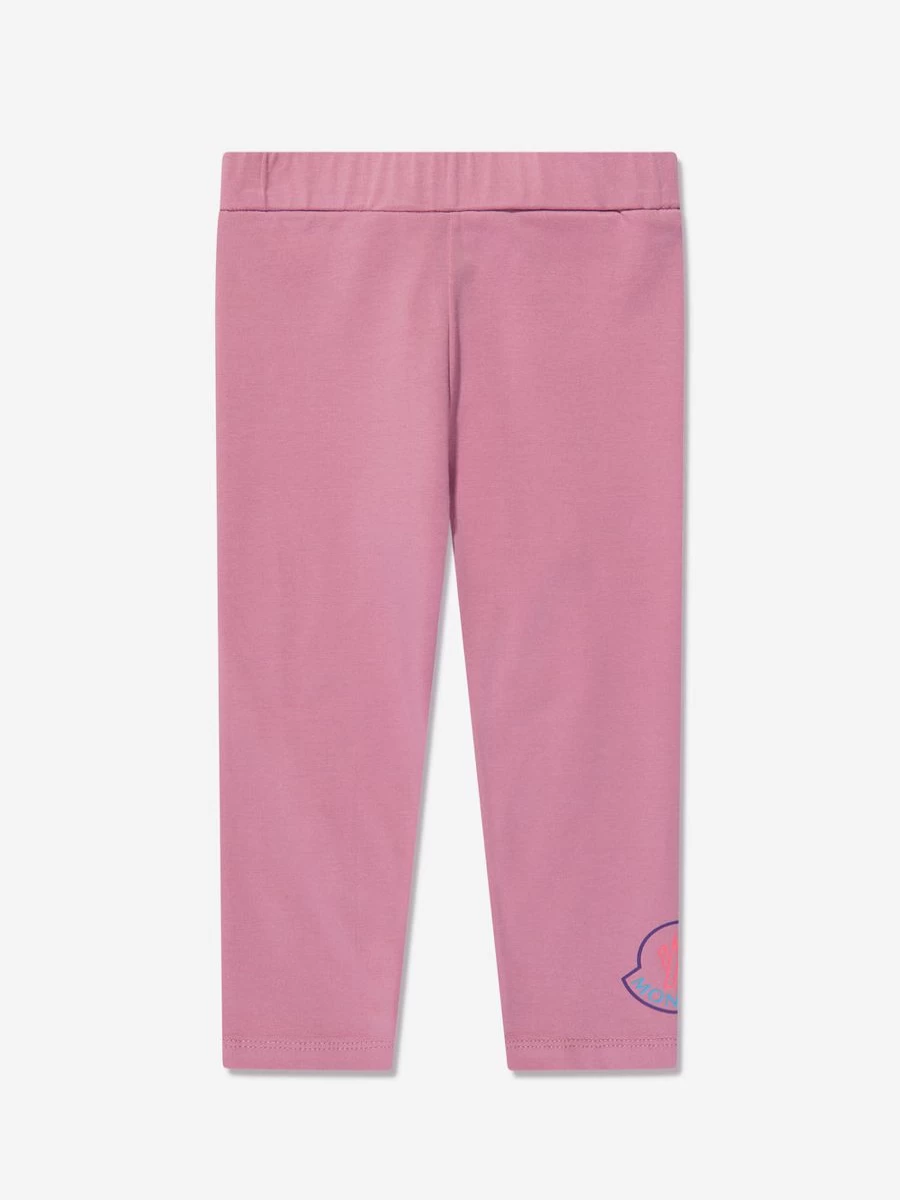 Moncler Enfant Baby Girls Pink Jersey Bottoms - Soft & Comfortable Toddler Pants