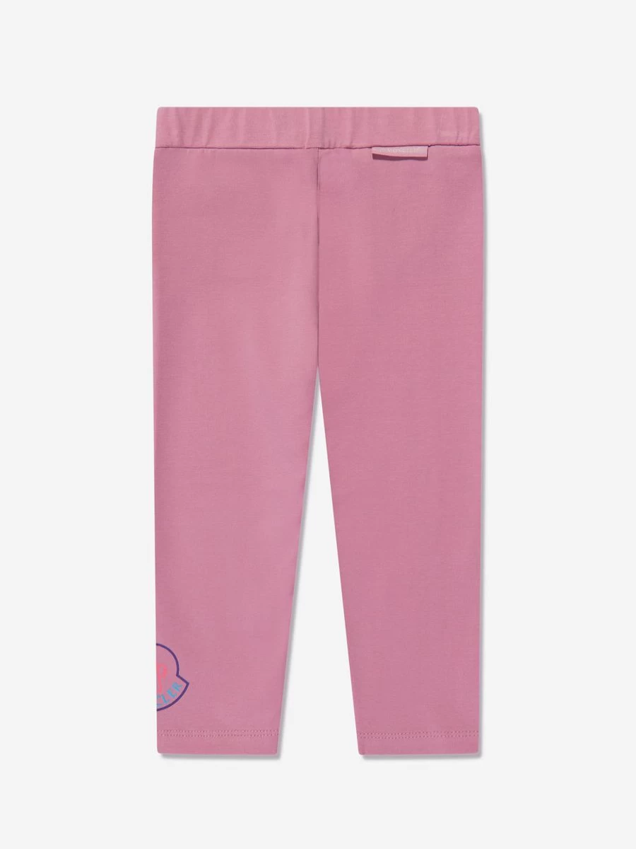 Moncler Enfant Baby Girls Pink Jersey Bottoms - Soft & Comfortable Toddler Pants