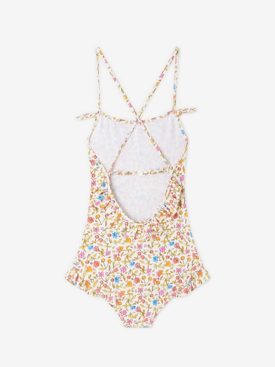 Bonpoint Girls Abbie Floral Swimsuit - Multicolored Swimwear for Toddlers & Kids
