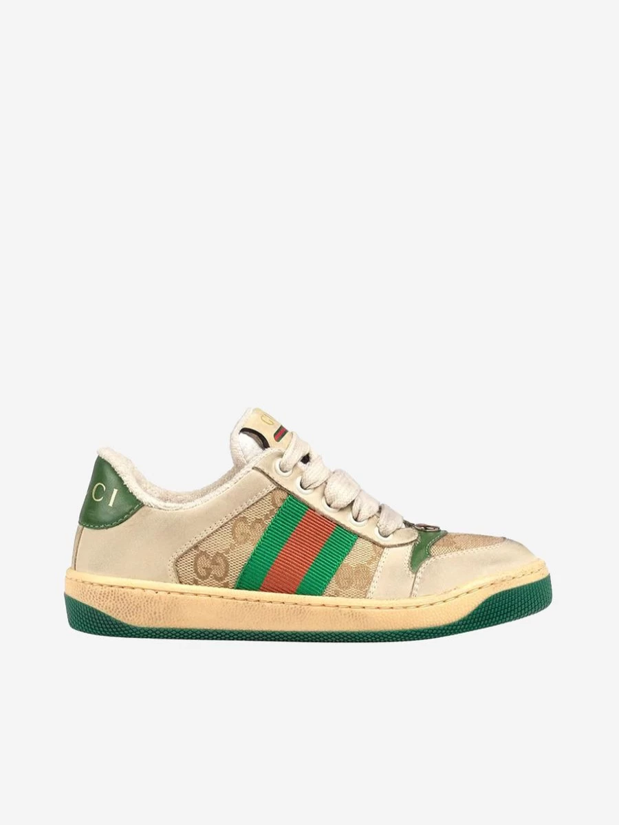 Gucci Boys Leather Sneakers - Kids Trainers by Gucci Childsplay Collection