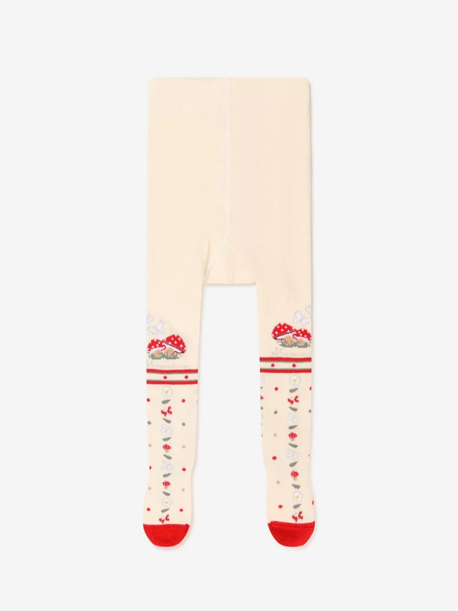 Monnalisa Baby Girls Jacquard Tights - Soft & Stylish Leggings for Infants & Toddlers | Childsplay Clothing