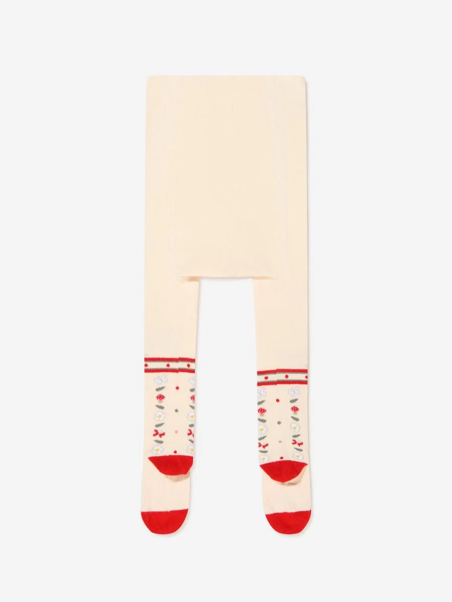 Monnalisa Baby Girls Jacquard Tights - Soft & Stylish Leggings for Infants & Toddlers | Childsplay Clothing