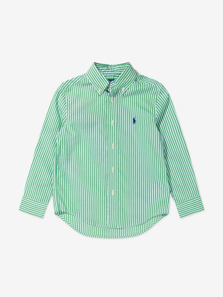 Ralph Lauren Kids Teen Boys' Green Athletic Sports Shirt