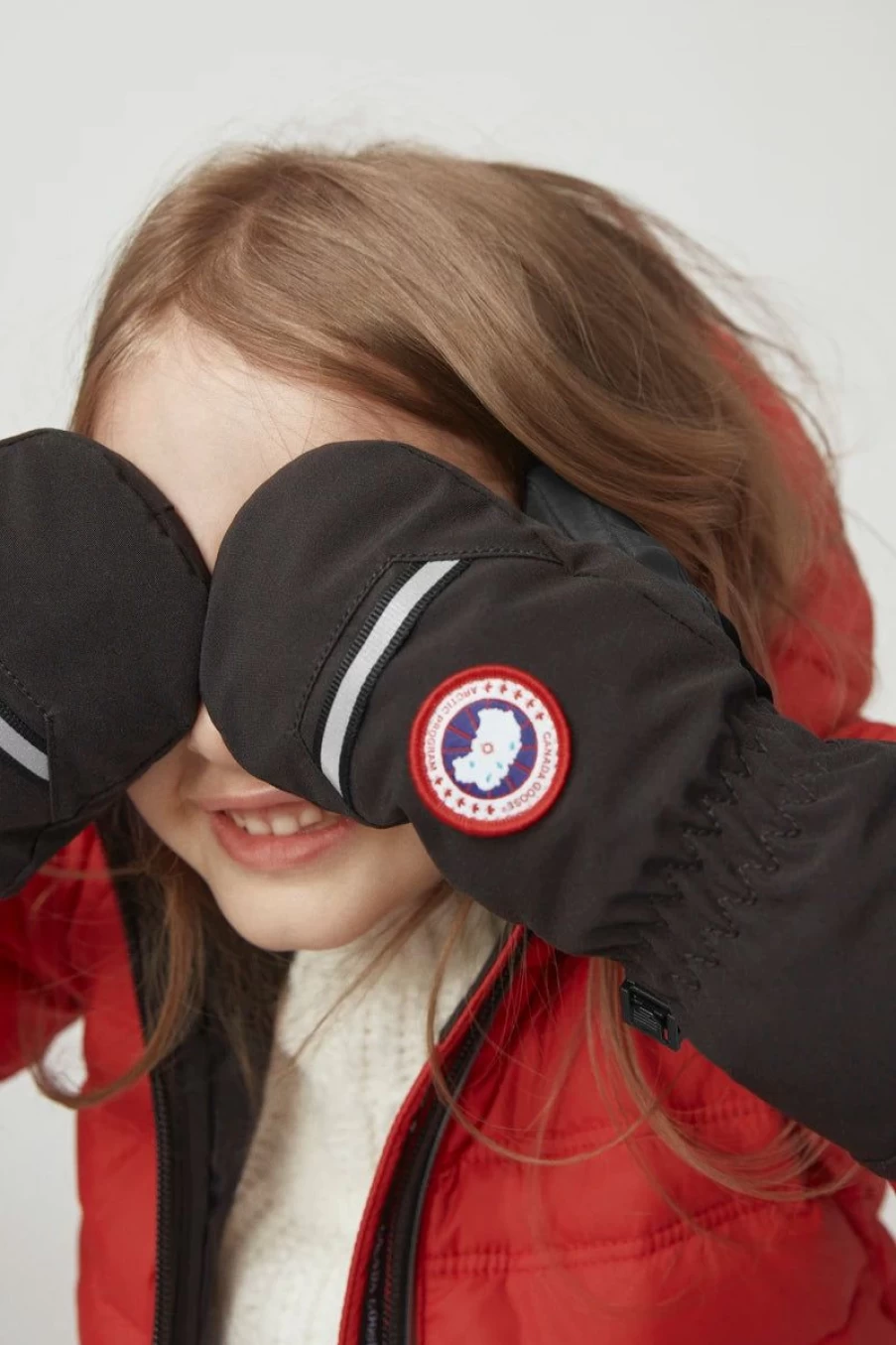 Canada Goose Boys' Arctic Down Mittens - Winter Warm Gloves for Kids