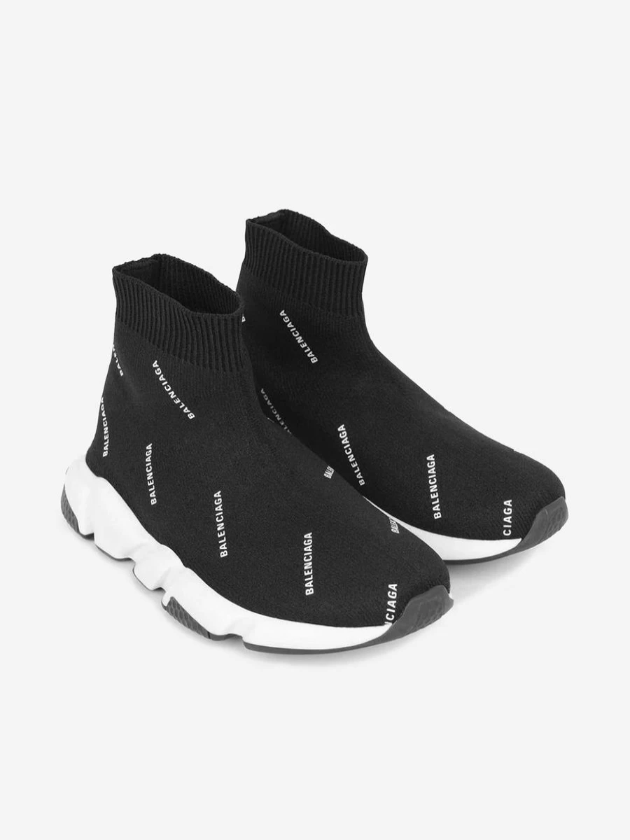 Balenciaga Kids Girls Logo Print Speed Trainers | Stylish Children's Sneakers