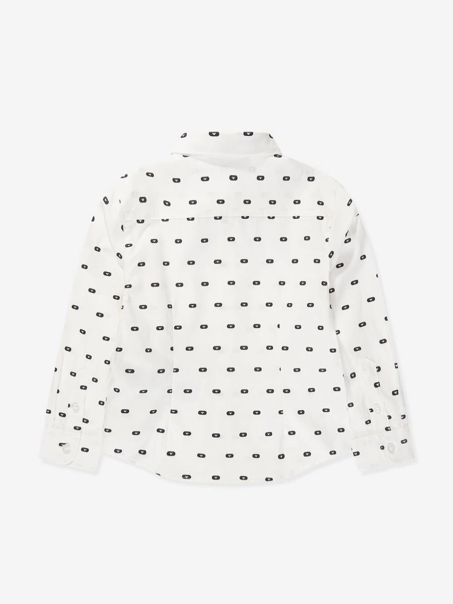 Emporio Armani Teen Boys White Logo Shirt