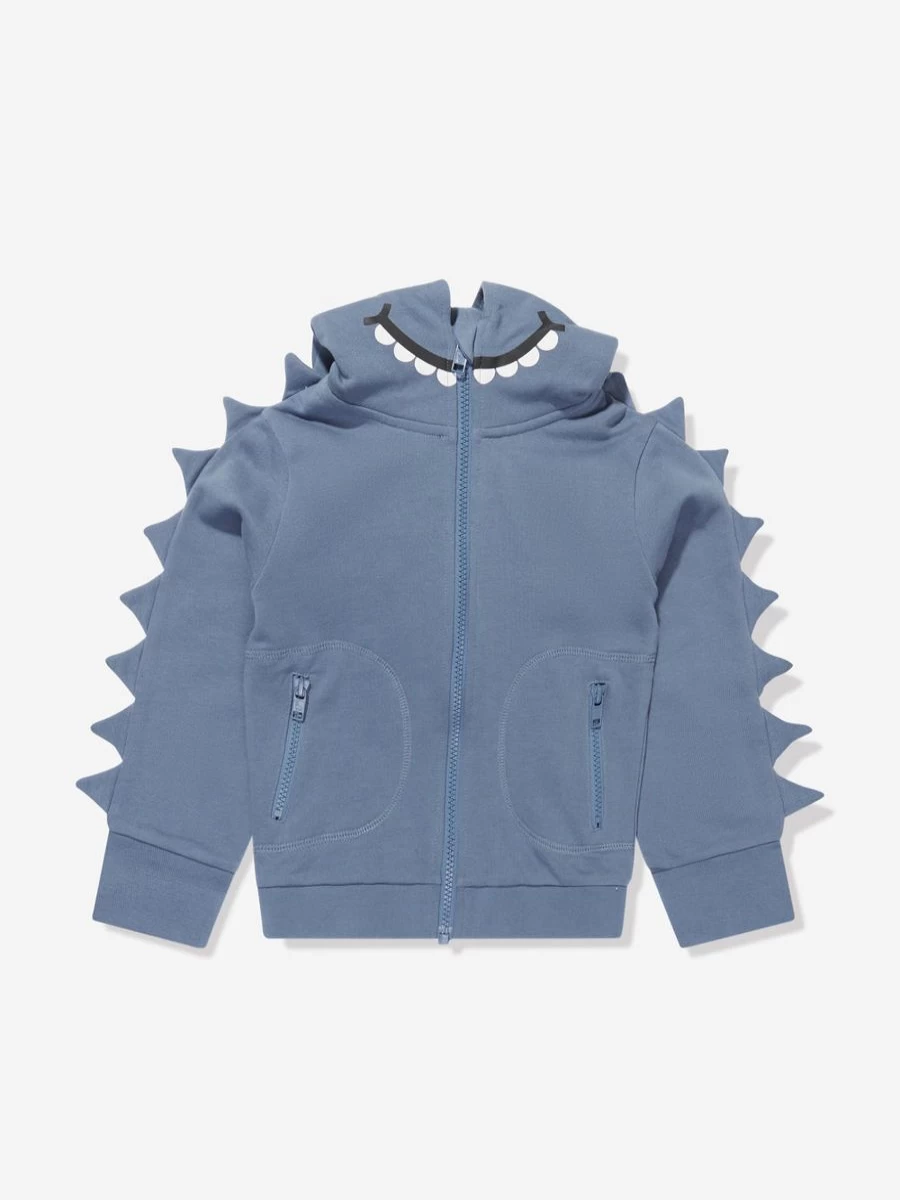 Stella McCartney Kids Teen Blue Monster Zip Up Hoodie