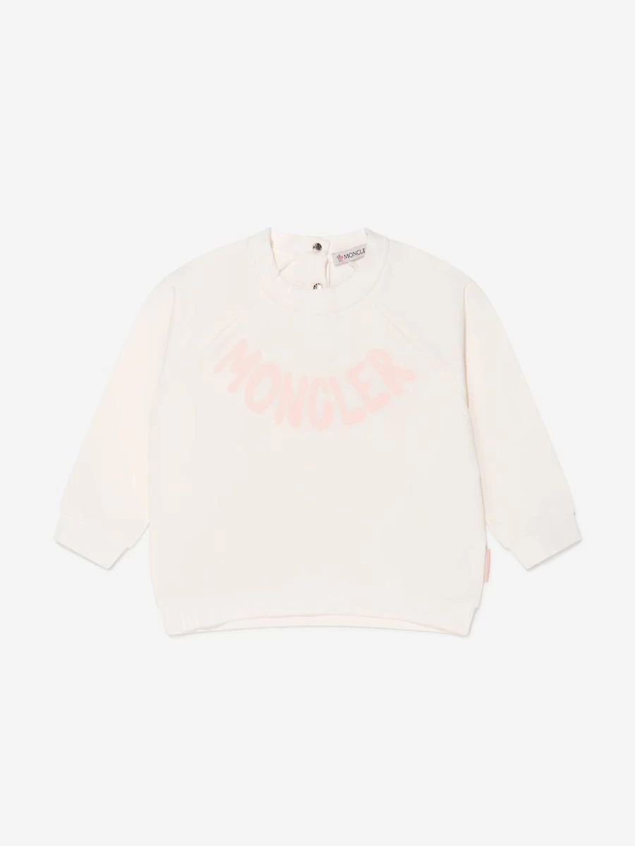 Moncler Enfant Baby Girls Logo Sweatshirt - Stylish & Comfortable Toddler Hoodie