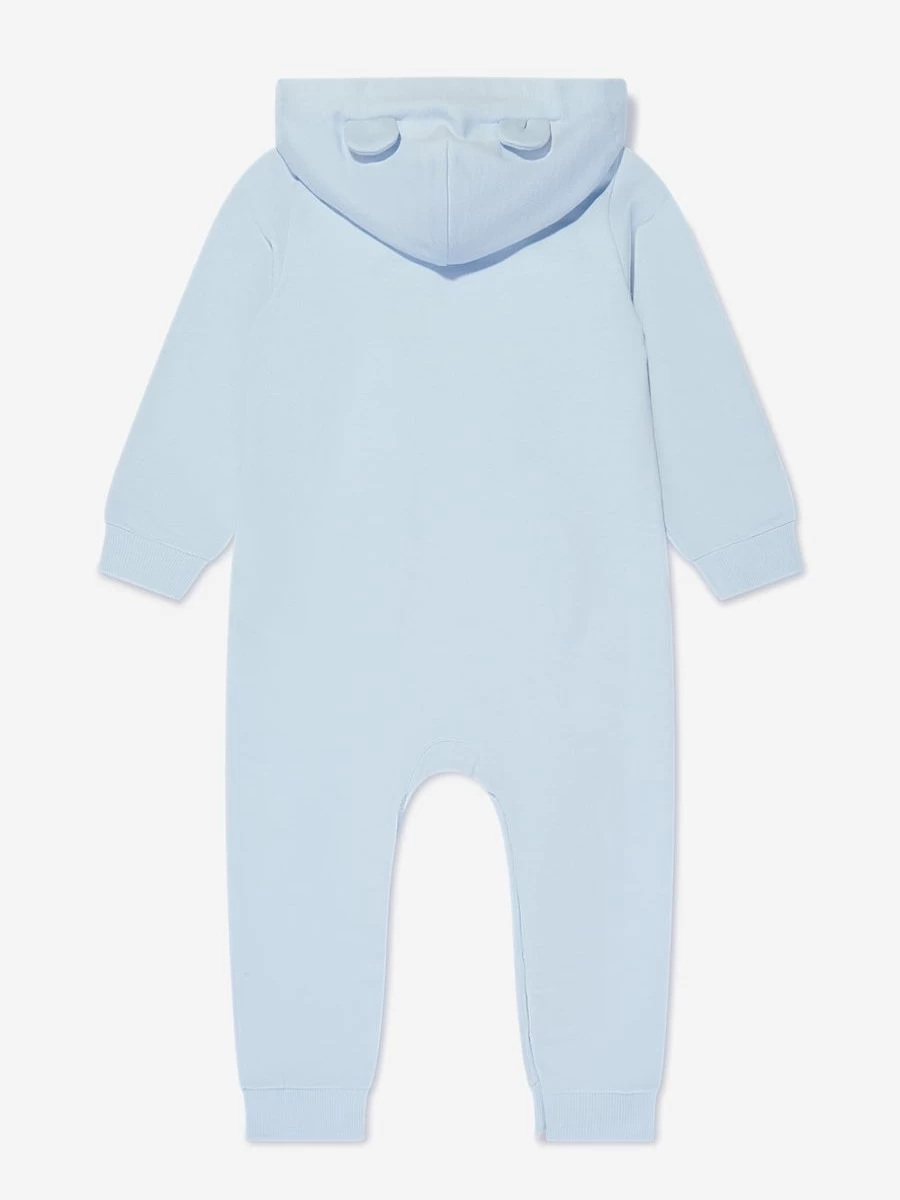 Dolce & Gabbana Kids Baby Boys Blue Hooded Onesie - Soft Cotton Comfort Wear