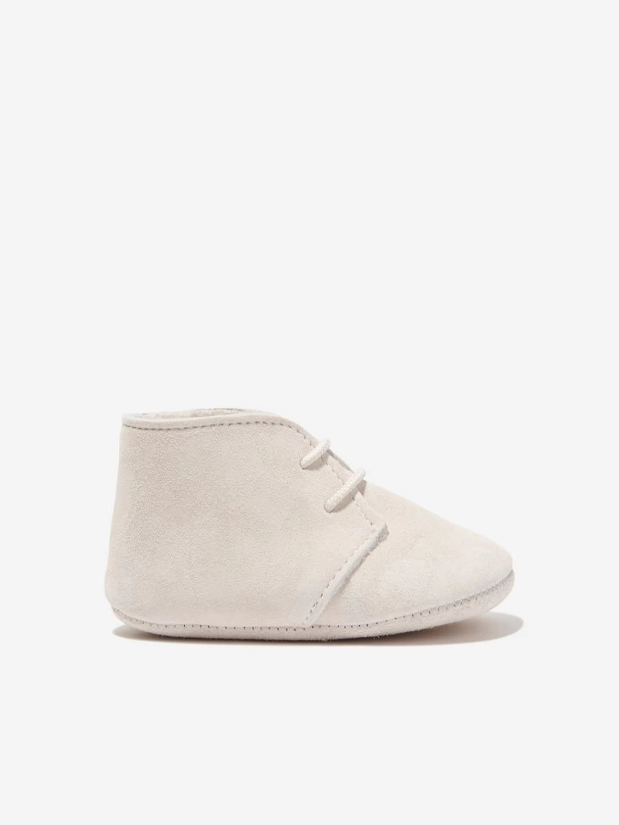 Paz Rodriguez Beige Baby Boys Pre-Walker Shoes – Soft First Walking Shoes for Infants