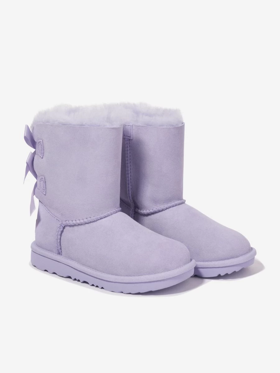 UGG Girls' Bailey Bow II Boots in Purple | Warm Winter Boots for Kids